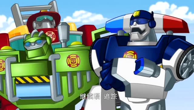 千钧一发!汽车人热浪一个漂亮的跳跃,机器宝宝得救了