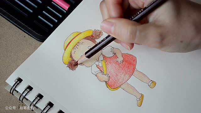 「拾笔画画」【彩铅】龙猫小梅手绘过程