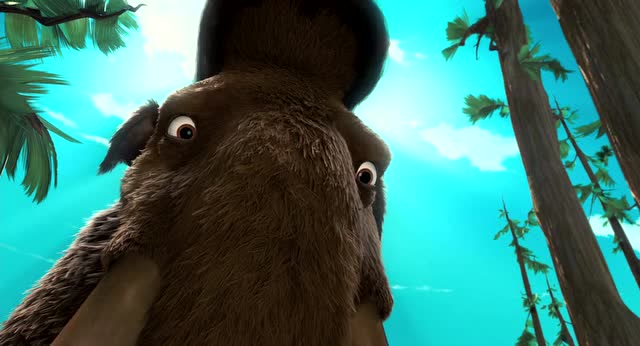 曼尼以为世界上只剩下它一只猛犸象了,没想到,还有一只