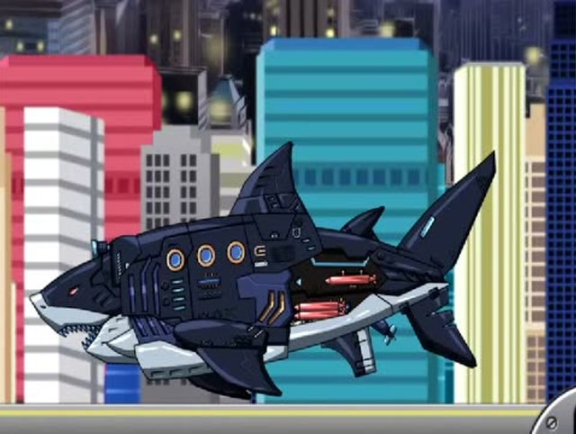 组装机械巨齿鲨:大怪兽虽然让人害怕,可是它们还是很强大的