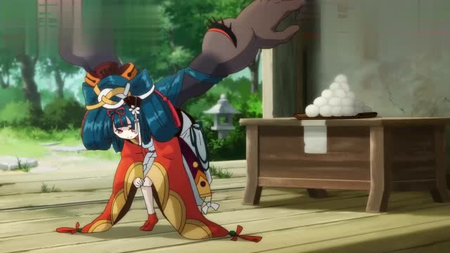 阴阳师动漫:二口女很努力减肥了,一觉睡醒却又胖了!