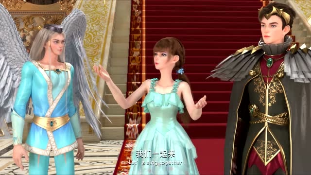 《两个俏公主》红铃和鹰王跳舞,看起好优雅啊