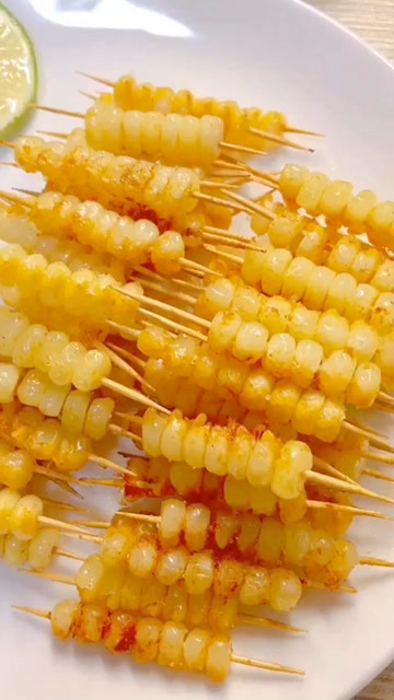 好吃的炸玉米条