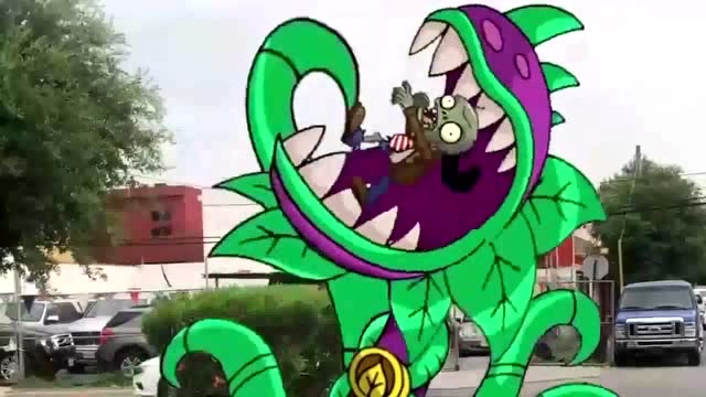 植物大战僵尸:食人花太厉害了