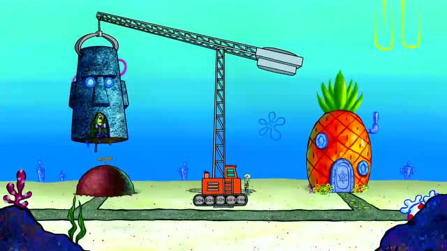 海绵宝宝:章鱼哥看宝宝日记,受到了比奇堡人鄙视,房子被收走了