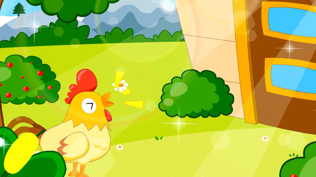 《兔小贝儿歌》大公鸡,每天早上都准时打鸣叫人们起床