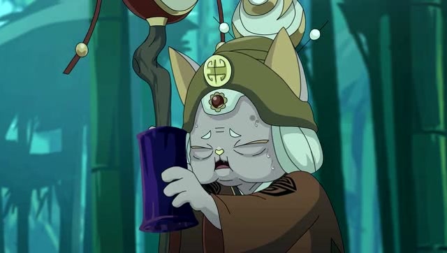 京剧猫:树干断了几截,银婆婆跳起来抓住了其中一节