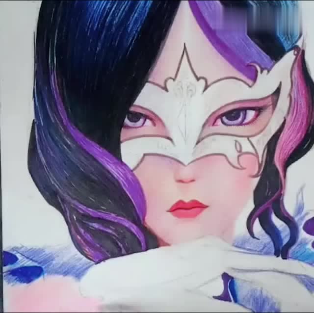 手绘《精灵梦叶罗丽》中的毒夕绯,细节处理的很到位,你喜欢吗