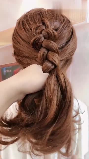 简单三加二编发,让你与众不同,优雅迷人,尽显女人魅力!