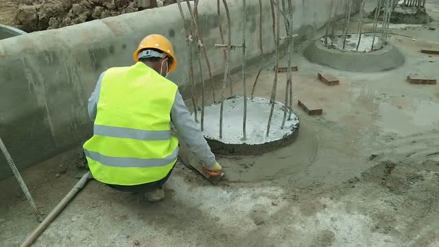 筏板基础桩头防水施工八字脚