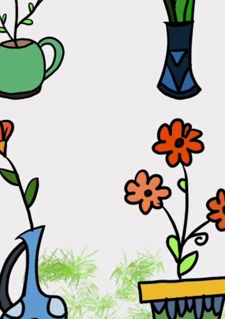 1017设计 | 简笔画基础教学—四朵花