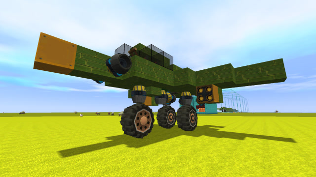 迷你世界 武装战斗机,火力非常的猛