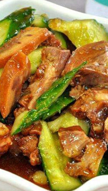猪头肉拌黄瓜,下酒又下饭,每周必做,雷打不动