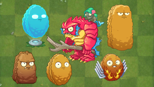 pvz2坚果家族谁最能承受巨人僵尸的大棒锤