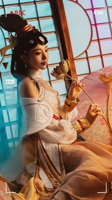 王者荣耀大乔白蛇cos美到不可方物