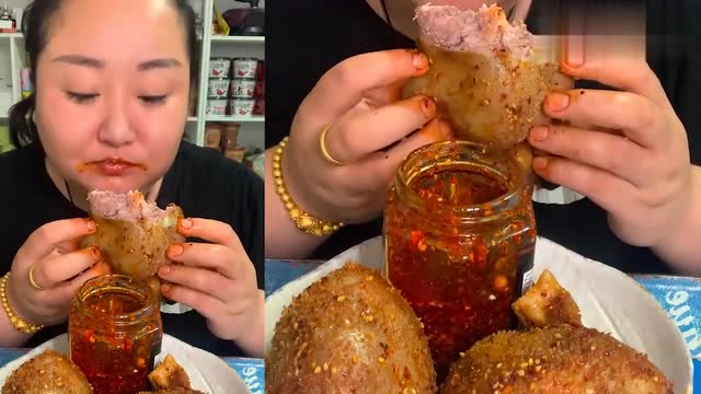 吃播直播吃羊脑,看胖姐吃的这么香,真是太有食欲了!