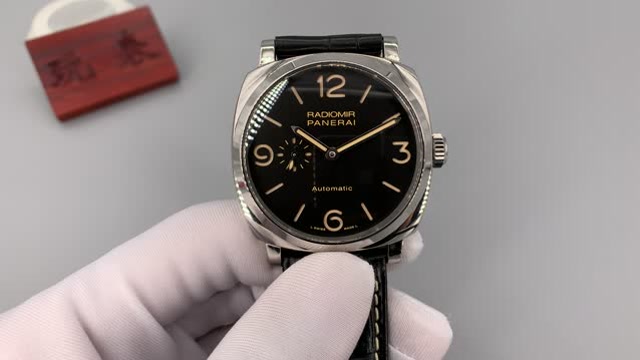 【玩表评测】v9厂沛纳海572偏心珍珠陀手表!