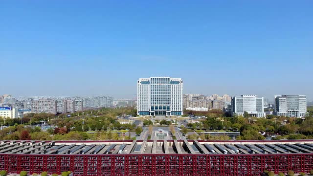 东台市政府大楼,拍摄建筑也有别样的美感