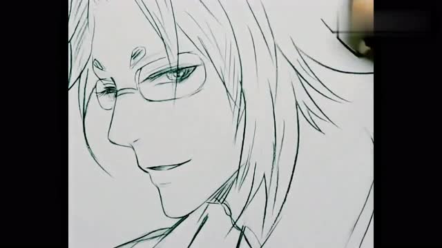 漫画老师教你画戴眼镜的美男子,有没有感觉到一丝的"斯文败类"