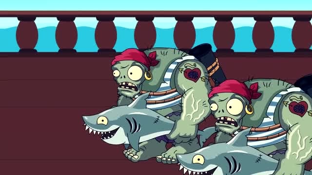 植物大战僵尸:三头豌豆射手对抗巨人僵尸