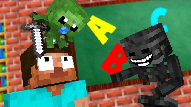 mc动画:怪物学校《僵尸宝贝》,him表示很受伤!