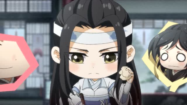 魔道祖师q:读书破万卷,下笔如有神,蓝忘机考试的样子都好帅呀