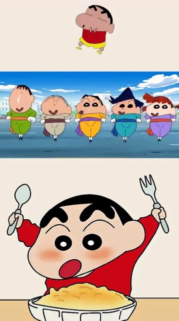 蜡笔小新,春日部五傻这也太可爱了吧