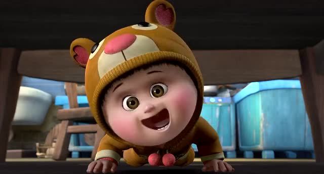 《夺宝熊兵》动漫剪辑:嘟嘟也太可爱了吧?她是怎么来到的家里的?