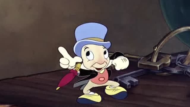 木偶奇遇记:皮诺曹在蟋蟀的教学下,学会了吹口哨