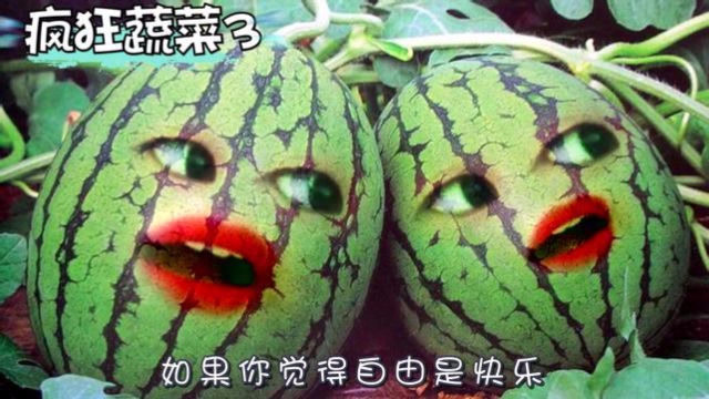水果版:《太多》,两个大西瓜的表情实在是太逗了!