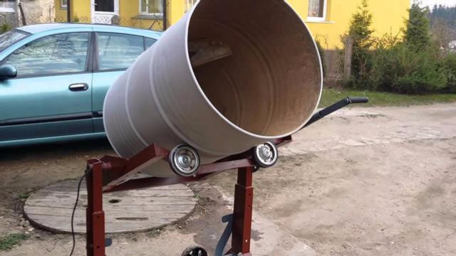 牛人用油桶自制一个搅拌机实际使用效果满分简直太聪明了