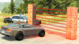 汽车加足马力冲过激光墙会怎样？3D动画模拟，穿透瞬间太刺激！