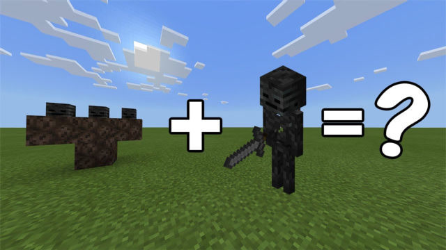 我的世界:凋零和凋零骷髅融合,竟合成出凋零大魔王,攻击好强!