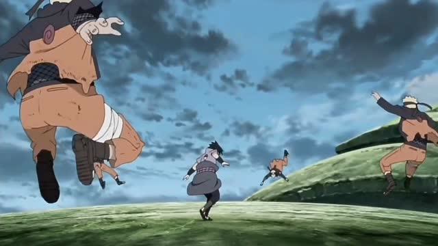 鸣人和佐助终结谷之战精彩片段