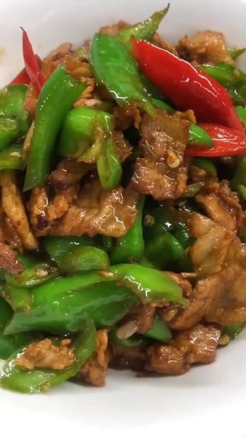 辣椒炒肉,用的螺丝椒