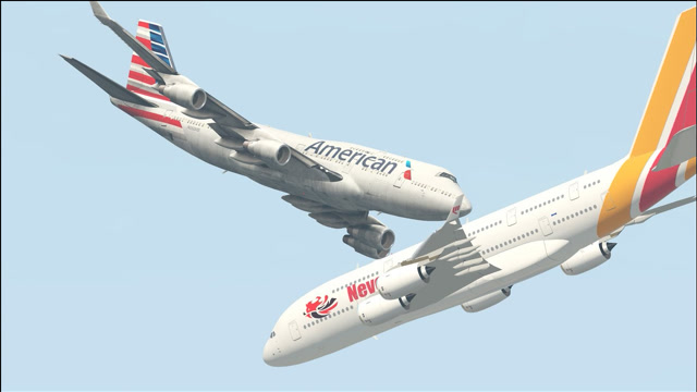 波音747起飞后差点与空客a380相撞