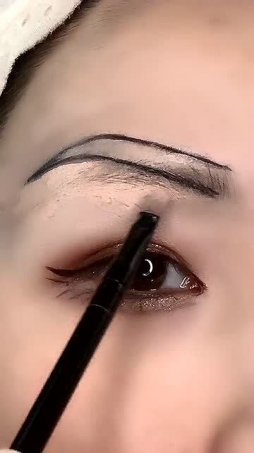 心机高挑眉画法分享,一看就会,超级霸气