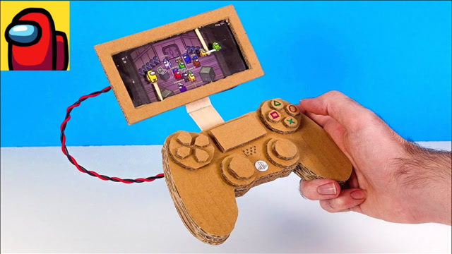 手工达人教你用硬纸板制作手机游戏手柄,有了它,玩起手游就是爽