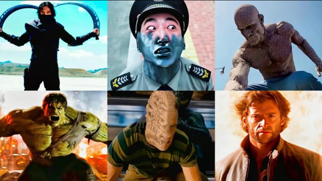 盘点这六部电影中的变异人,你觉得哪个更厉害,绿巨人好凶猛