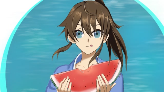 【每日一画】天气炎热,白小纯来片清甜西瓜冰爽一下!