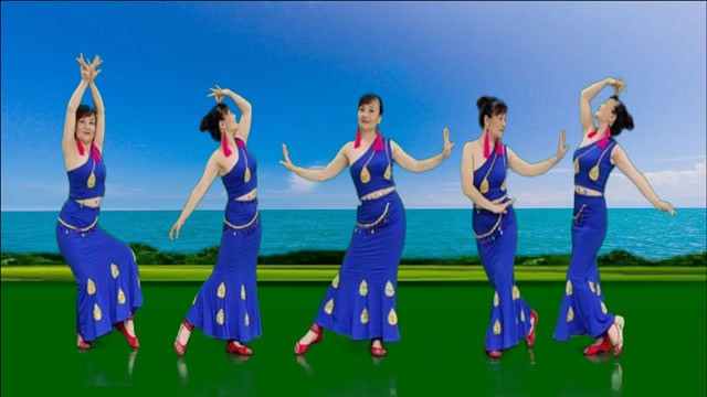 入门傣族风格广场舞32步《水月亮》柔美大方,简单易学,附教学