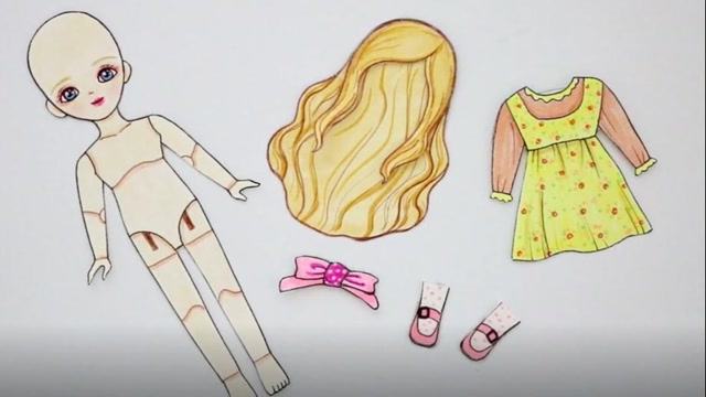 创意纸手工,如何制作纸娃娃和她的服装发型,超详细教程来了