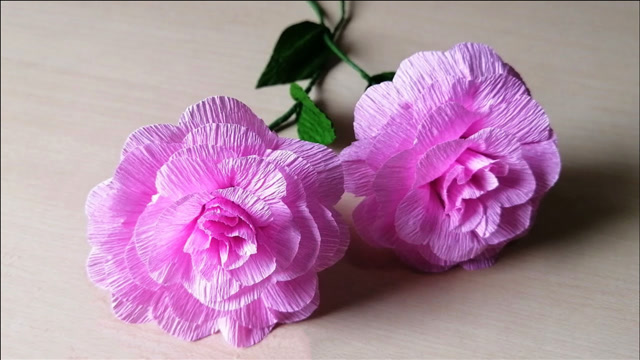 超漂亮的皱纹纸花朵,做法简单易学,保姆级视频教程
