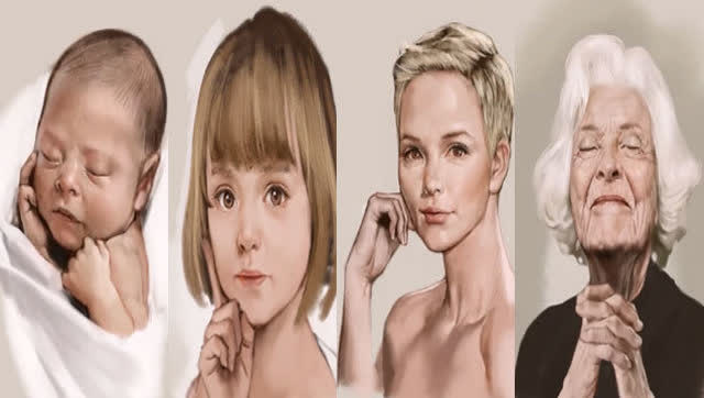 牛人画家速绘女人一生样貌变化 看到最后泪奔了