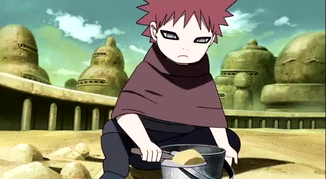 我爱罗小时候真是萌的不要不要的