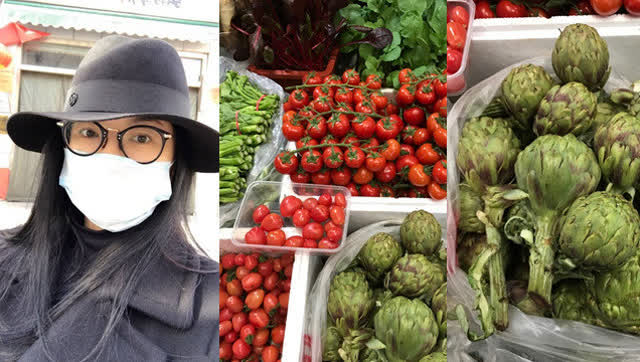 家庭主妇李湘的日常是这样的 全副武装上街买菜