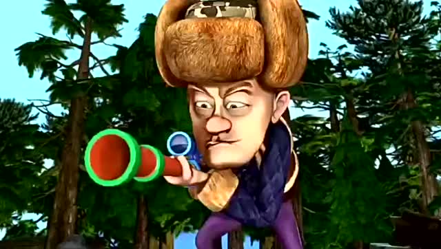 看光头强如何抓青蛙