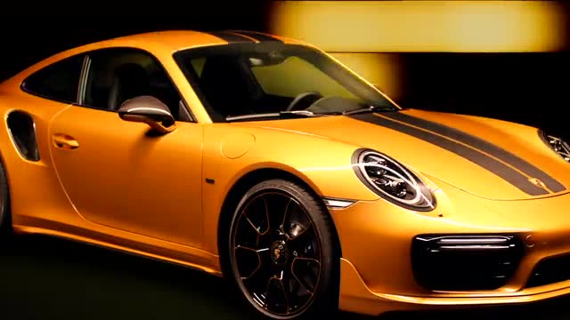黄金限量版保时捷911 turbo s,高端奢华定制