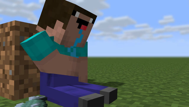 我的世界mc动画:菜鸟君饿了