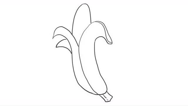 一根香蕉儿童亲子简笔画 宝宝轻松学画画